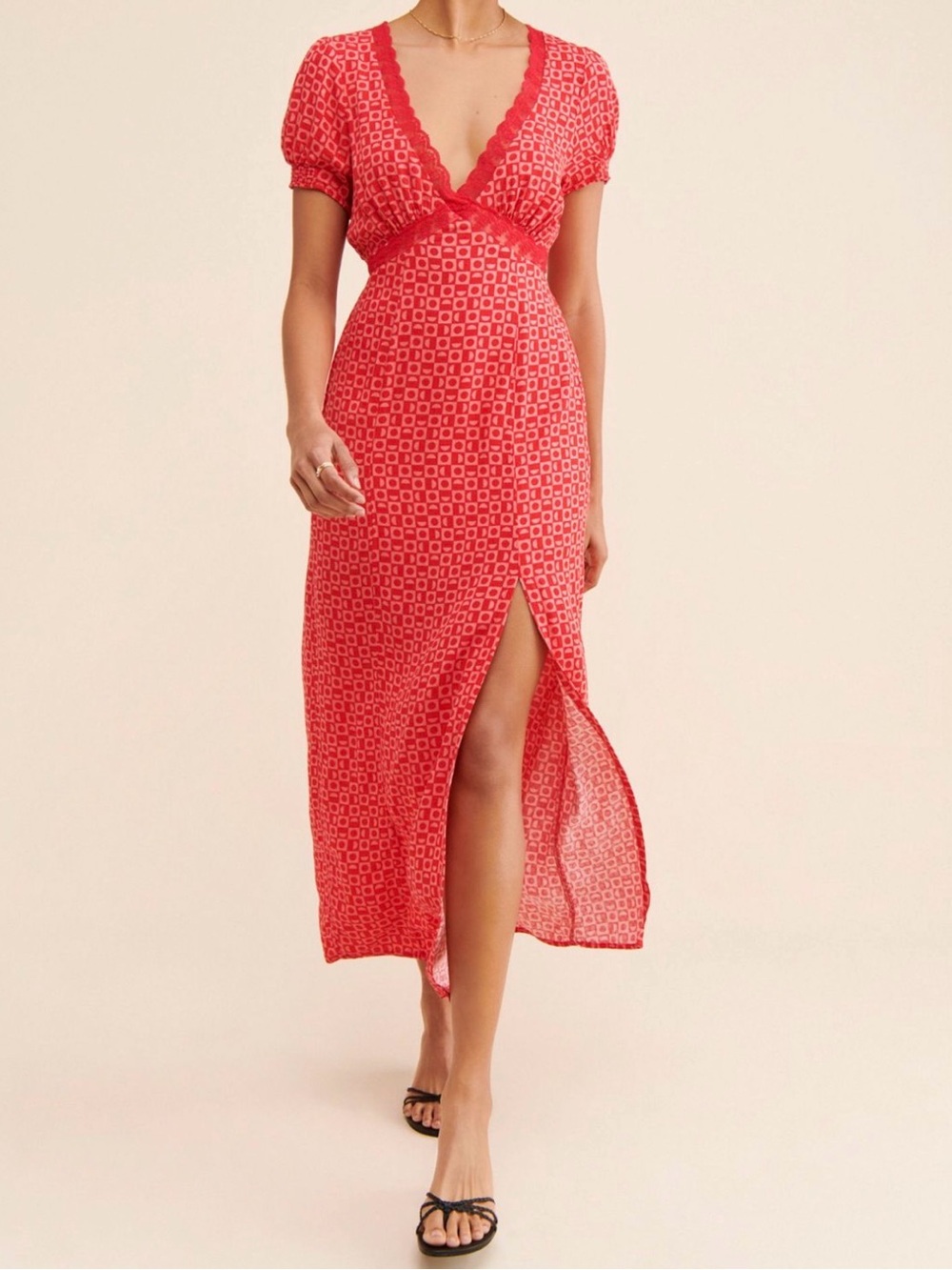 Free people Marley maxi dress in red